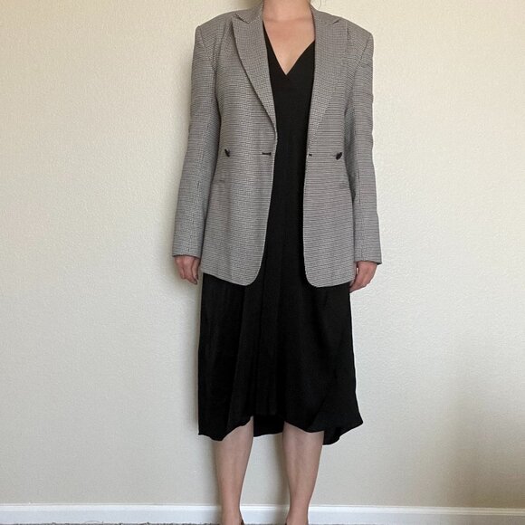 Asos Blazer Black & White with Colored Lining Size 2 - Picture 1 of 9